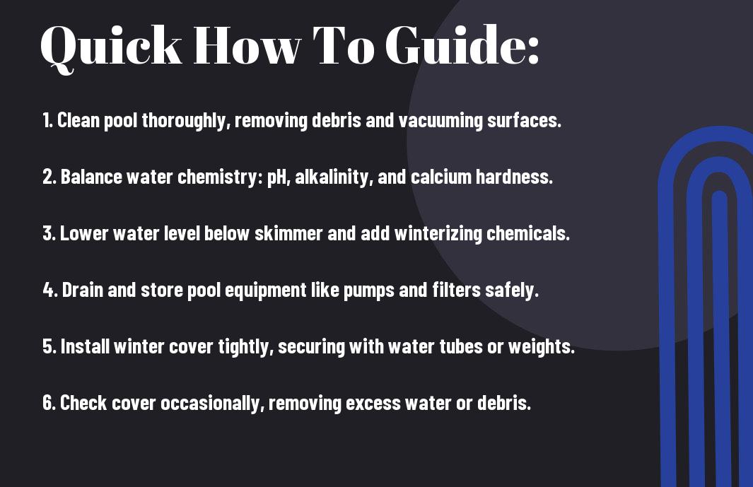 winterizing your inground pool step by step guide apf